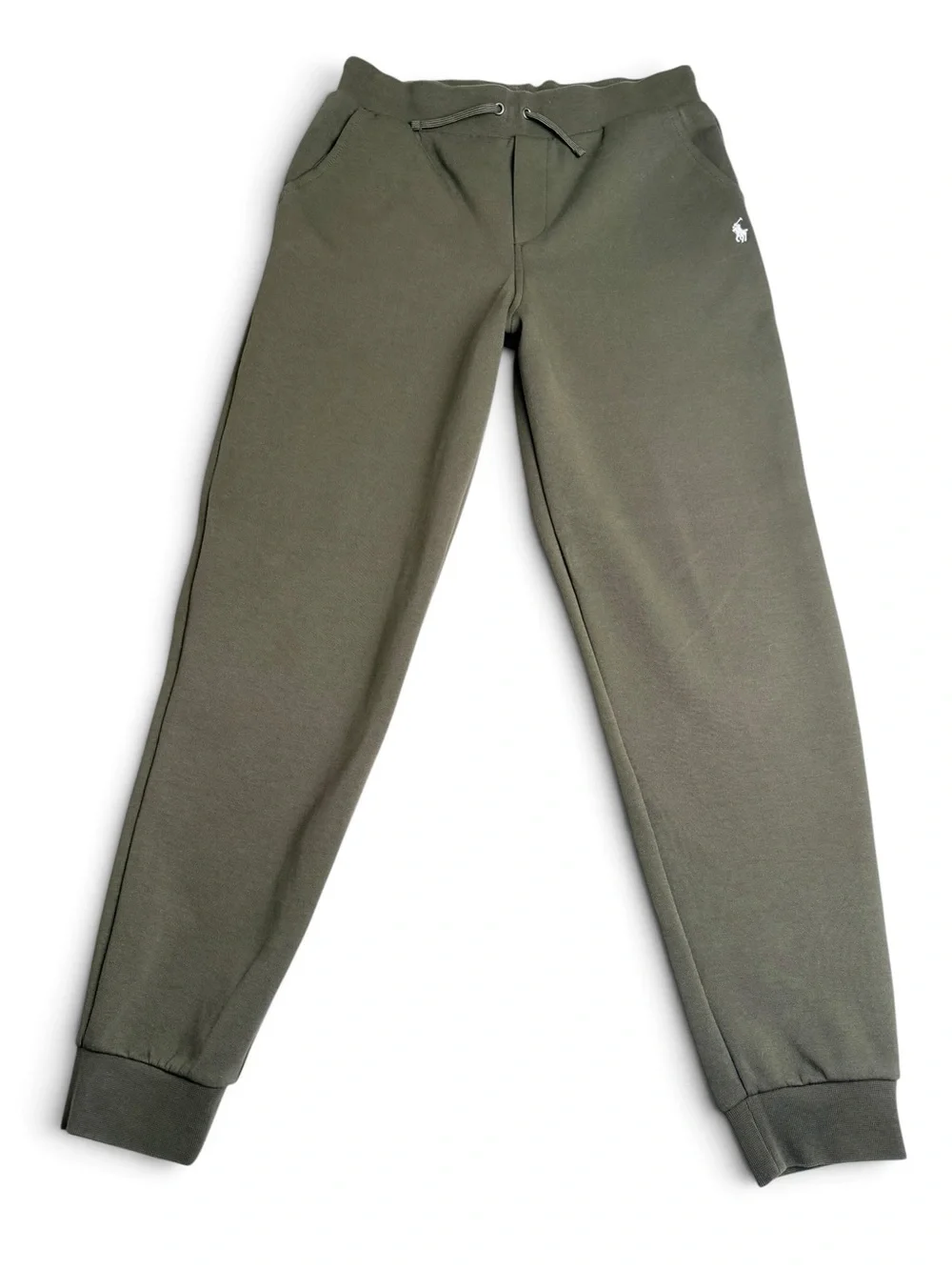 Polo Ralph Lauren Boys L 14-16 Olive Green Jogger Sweatpants Pony Logo
